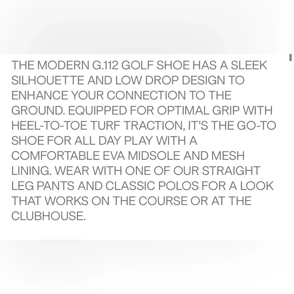 G/FORE Men’s G.112 Golf Shoe-Dune/Gum-Size 9.5 NIB⛳️ - Picture 9 of 14